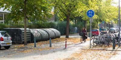 Bikes parking in Rotterdam
